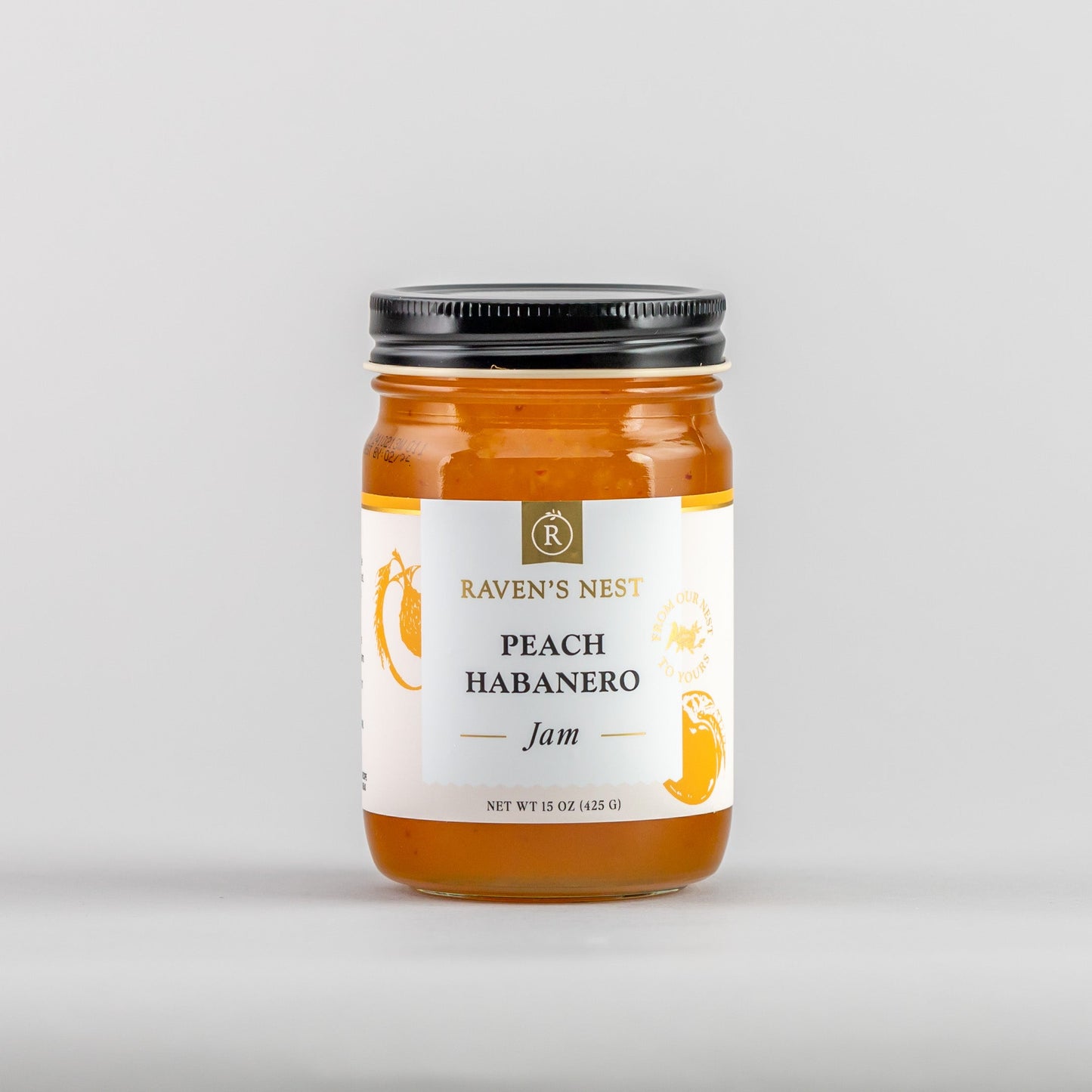 Peach Habanero Jam - 15 oz.