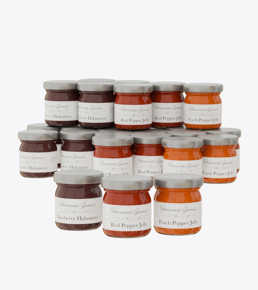 Mini Mixed Case Pepper Jellies- Set of 30 (FREE SHIPPING)