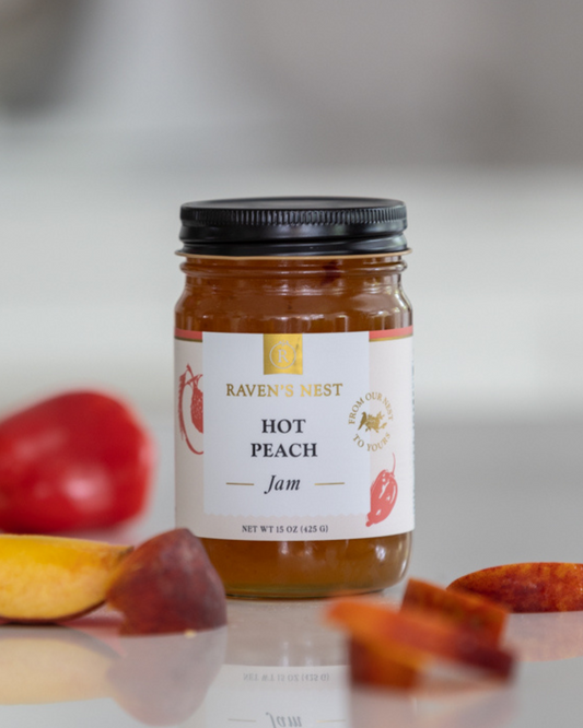 Hot Peach Jam - 15 oz.