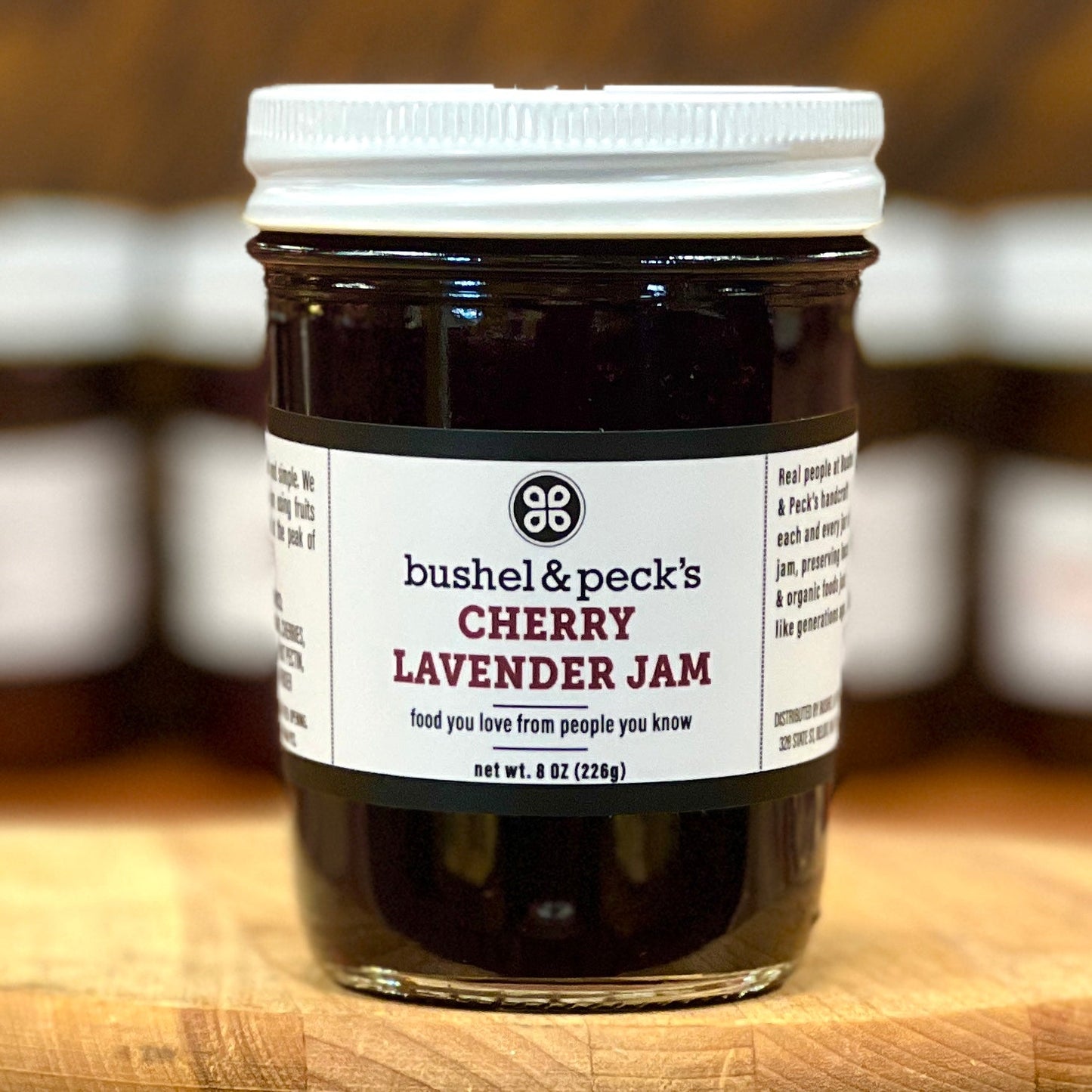 Small Batch Handmade Cherry Lavender Jam - Set of Three