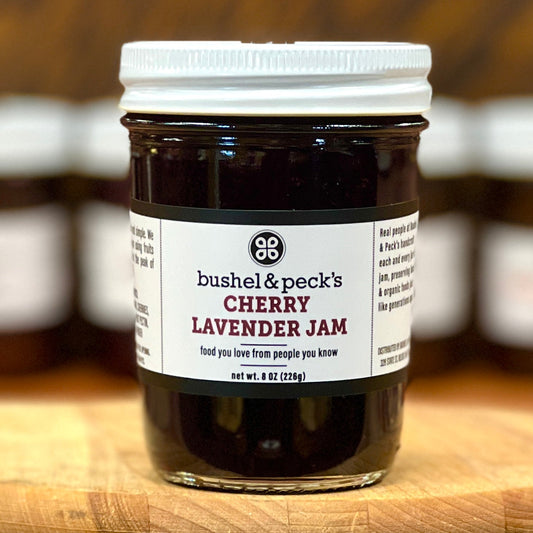 Small Batch Handmade Cherry Lavender Jam - Set of Three